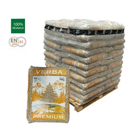 mini1-palette-de-pellets-verba-premium Verba Premium pellets Pallet met 70 zakken van 15 kg - Afbeelding 1